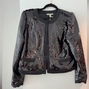 NEW: Sequin Black Jacket